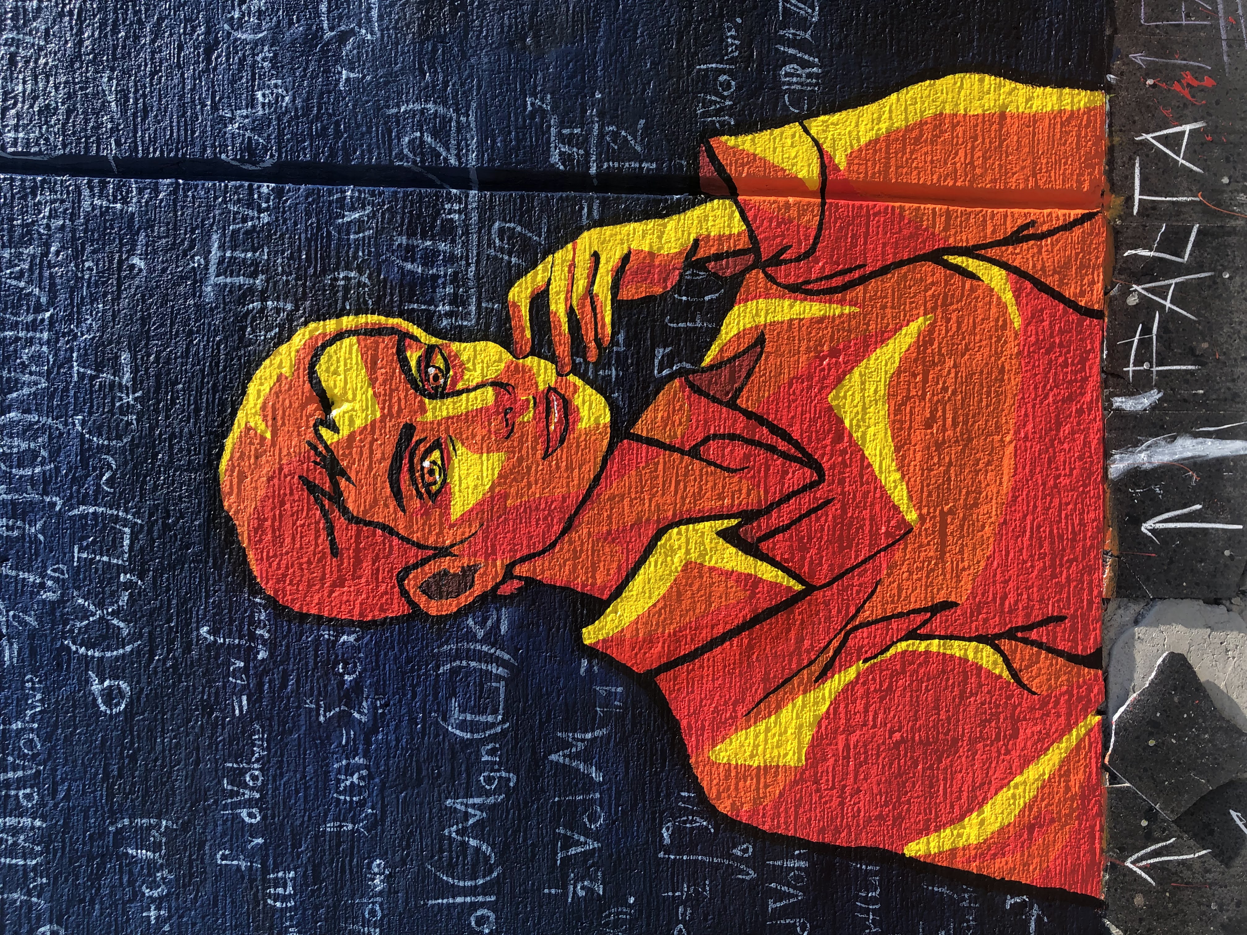 Mural of Maryam Mirzakhani at Facultad de Ciencias, UNAM
